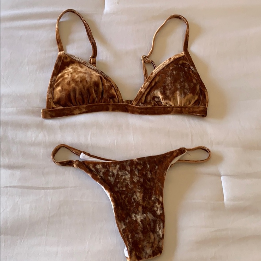 Bronze Velvet Bikini